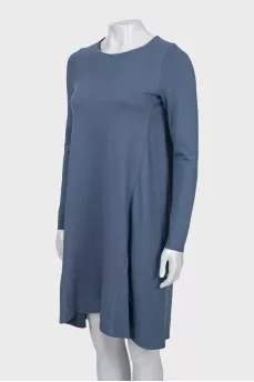 Blue A-line dress
