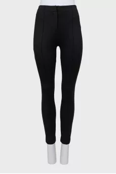 Leggings with stitched arrows