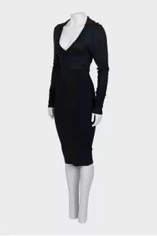 V-neck bodycon dress