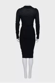 V-neck bodycon dress