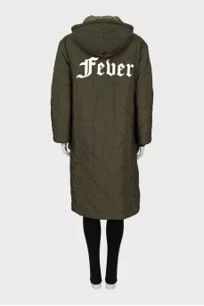 Green reversible down jacket