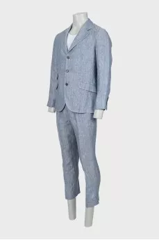 Men's suit made of hemp and linen