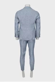 Men's suit made of hemp and linen