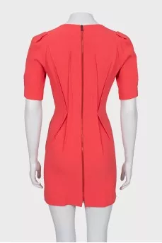 Red dress with 3/4 sleeves