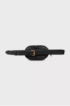 Сумка Black Matelassé Leather GG Marmont
