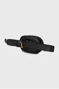 Сумка Black Matelassé Leather GG Marmont