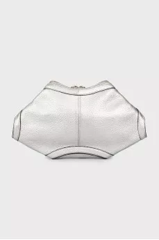 Сріблястий клатч De Manta