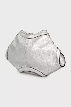 Сріблястий клатч De Manta