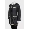 Quilted jacket with decor