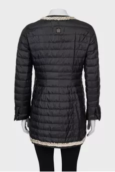 Quilted jacket with decor