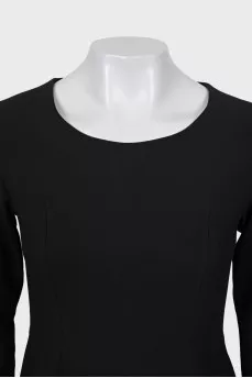 Black dress with long sleeves