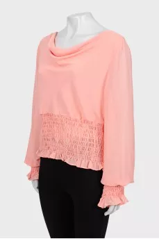 Pink fitted blouse
