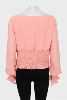 Pink fitted blouse
