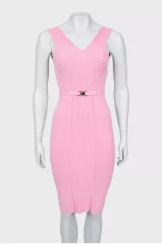 Pink bodycon dress