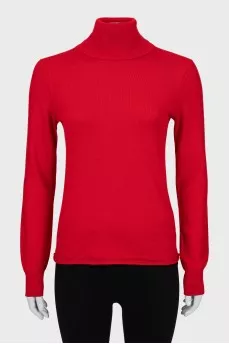 Red golf with lurex