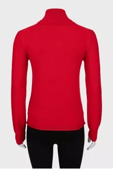 Red golf with lurex