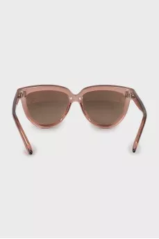 Сонцезахисні окуляри wayfarer у прозорій оправі