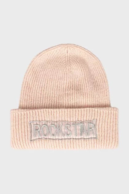 Men's hat with embroidered print