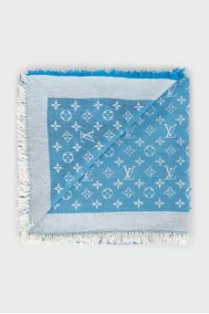 Scarf with fringe in signature print