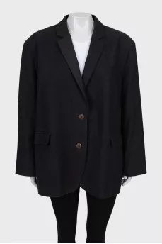 Oversized black jacket