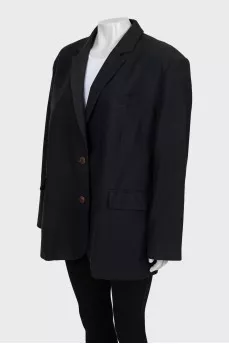 Oversized black jacket