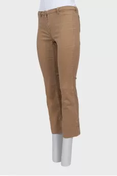 Brown high waist jeans