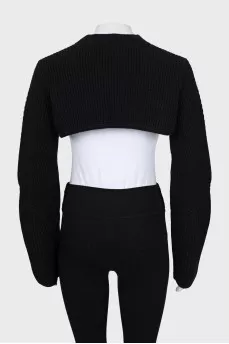 Black cropped sweater