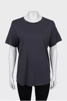 Gray straight fit T-shirt