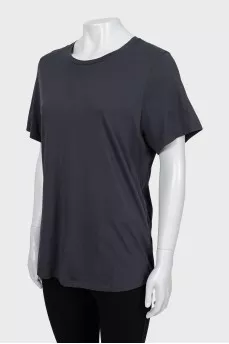 Gray straight fit T-shirt