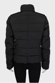 Quilted jacket with embroidered sleeves