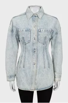Slim fit denim jacket