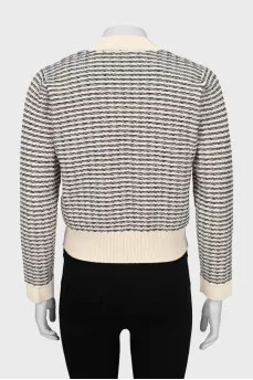 Knitted cardigan with buttons