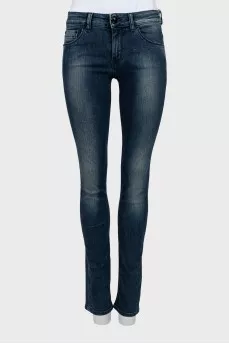 Skinny jeans with skull back