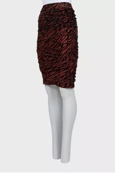 Animal print skirt with tag