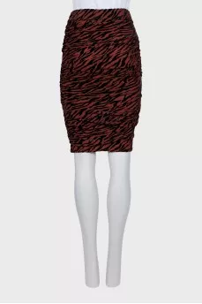 Animal print skirt with tag