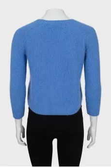 Blue cropped sweater