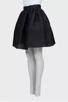 Black bell skirt
