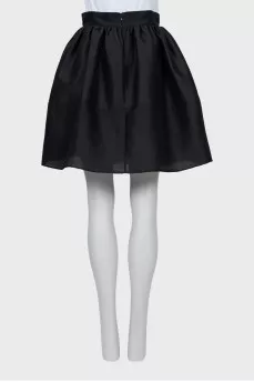 Black bell skirt