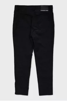 Black skinny fit trousers