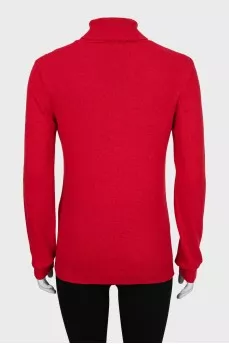 Red golf with a pattern