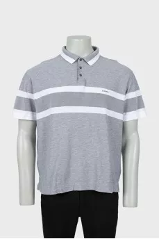 Men's two-tone polo shirt