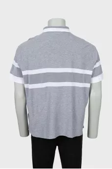 Men's two-tone polo shirt