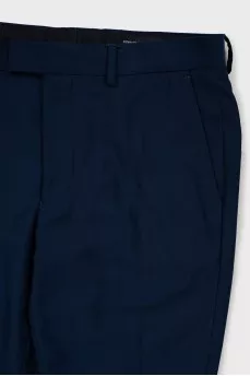 Men's blue trousers with arrows