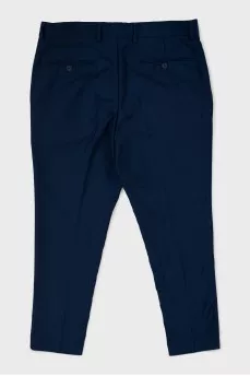 Men's blue trousers with arrows