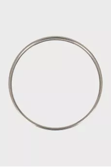 Silver bracelet with geometric pattern