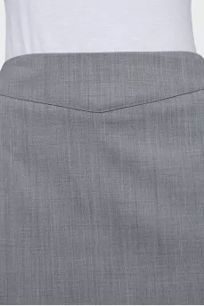 Gray mini skirt