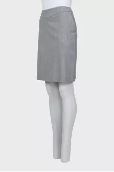 Gray mini skirt