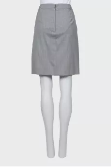 Gray mini skirt