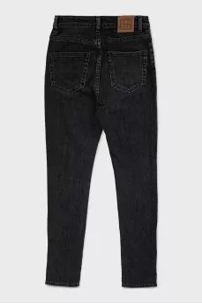 Dark gray skinny jeans