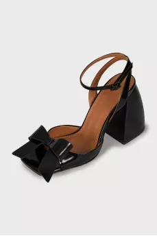 Sandals Black Bow